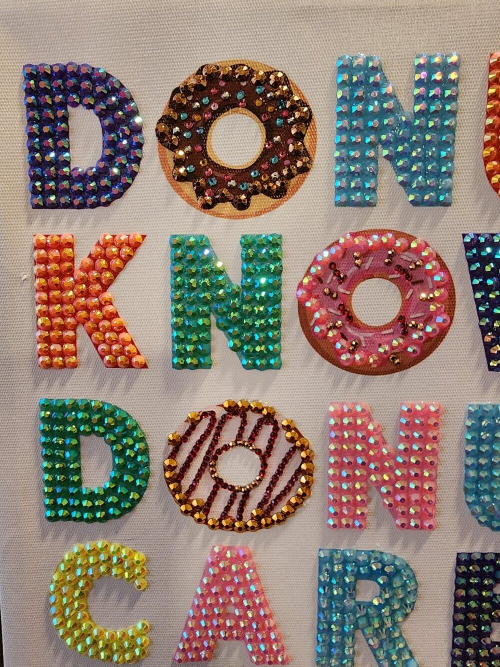 Hand‑Stoned Wall Art — “Donut Know, Donut Care” - Picture 4 of 5